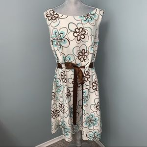 JESSICA HOWARD size 24W floral print cocktail dress sleeveless wedding guest